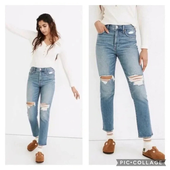Madewell Distressed The Perfect Vintage Jeans - Picture 1 of 6